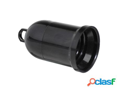 Portalamparas 4 a. e-27 obra negro