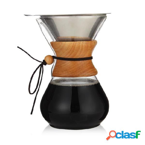Preferred glass coffee pot dripper moka tea maker percolator
