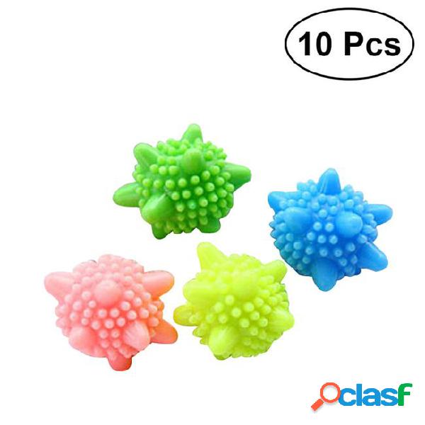 Products laundry balls discs 10pcs solid colorful laundry