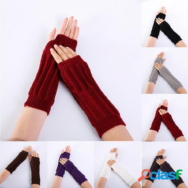 Professional fashion women winter wrist arm warmer knitted