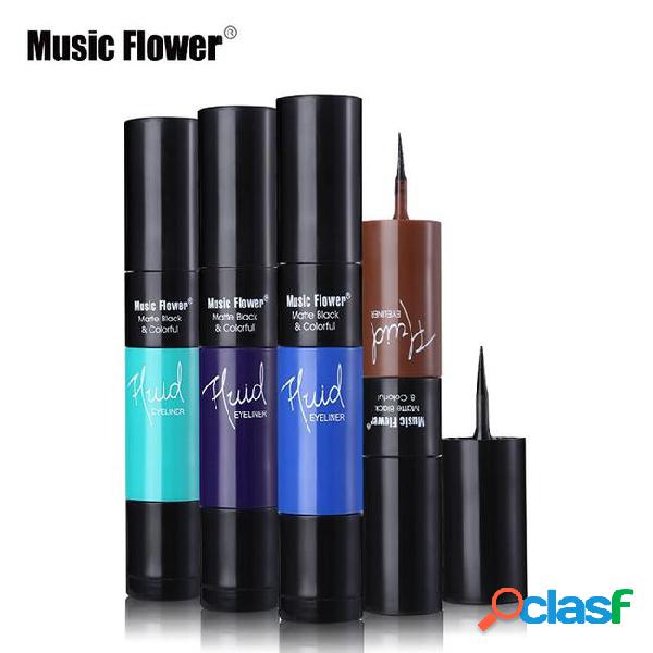 Professional music flower 2 in 1 matte waterproof eyeliner