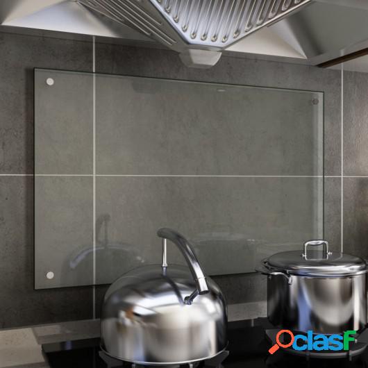 Protector contra salpicaduras cocina vidrio templado 80x50