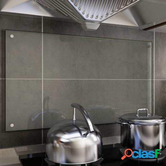 Protector contra salpicaduras cocina vidrio templado 90x50