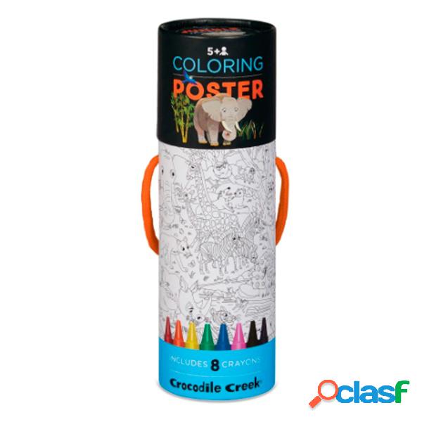 P?ster Gigante Animales para Colorear