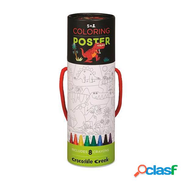 P?ster Gigante Dinosaurios para Colorear