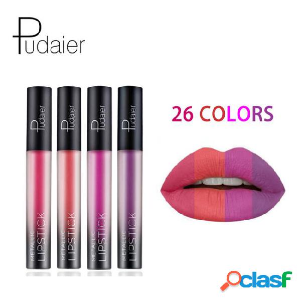 Pudaier 26 color matte lips liquid lipsticks cosmetics