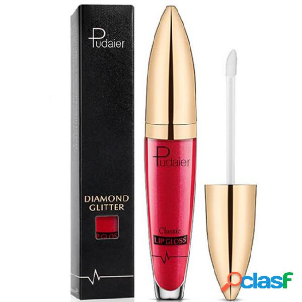 Pudaier non-stick cup nutritious liquid lip gloss glitter