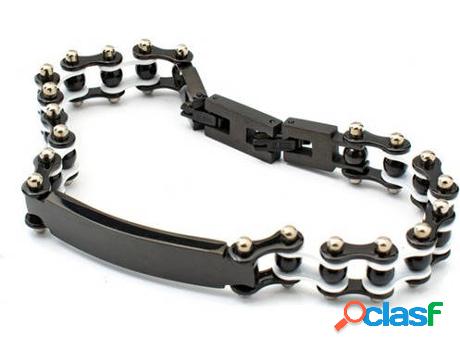 Pulsera BOBROFF Negro (Acero Inoxidable - 21 cm)