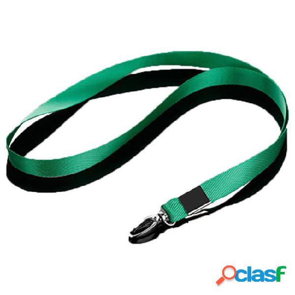Pure color lanyards neck phone strap for id pass card badge