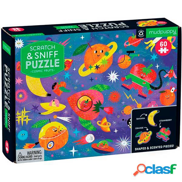 Puzzle Frutas C?smicas Frotar y Oler 60p