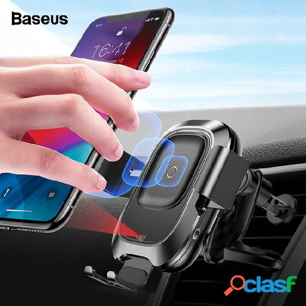 Qi car wireless charger baseus for iphone xs max xr x