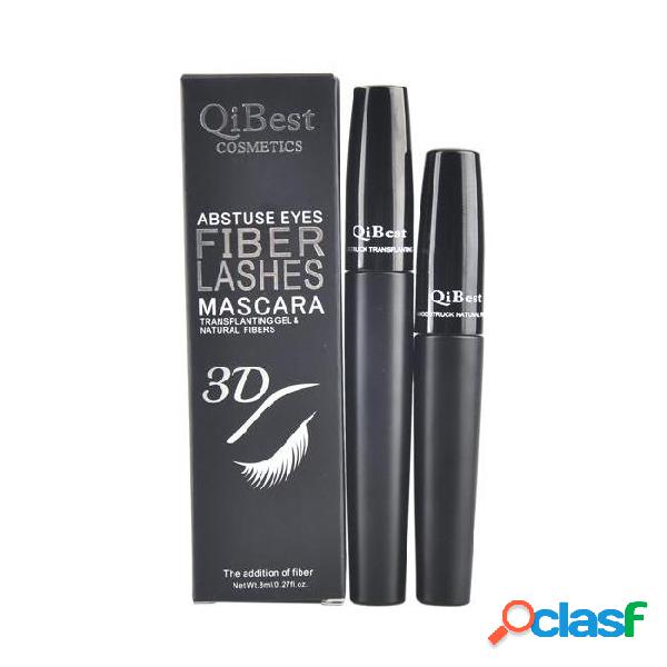 Qibest cosmetics abstuse eyes fiber lashes 3d fiberlashes