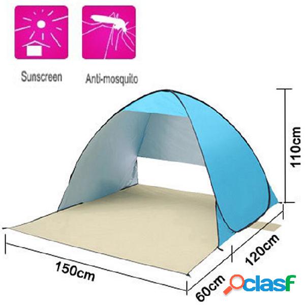 Quick automatic opening beach tent uv-protection camping sun
