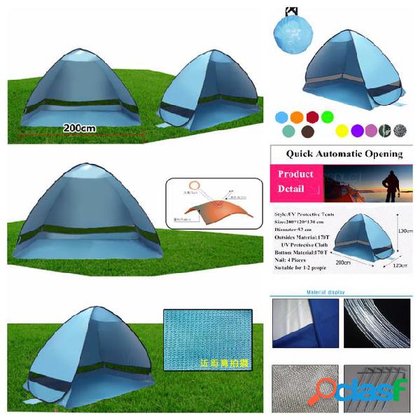 Quick automatic opening beach travel lawn tents outdoors uv