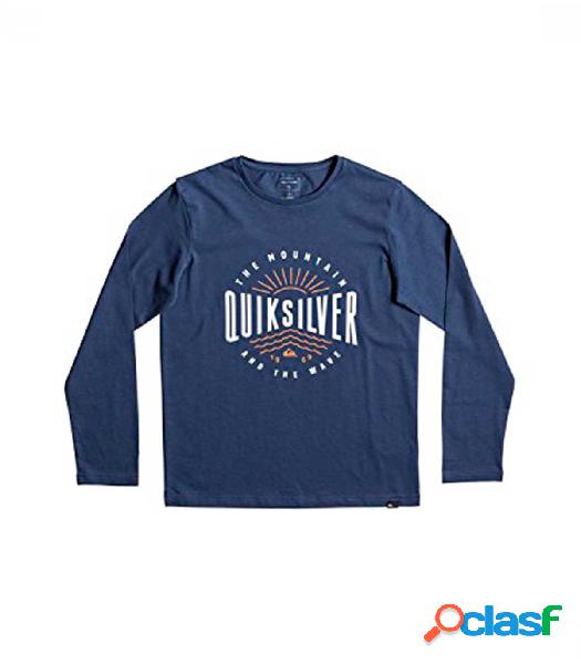 Quiksilver - Camiseta para Niño Azul - Classic Mad Wave