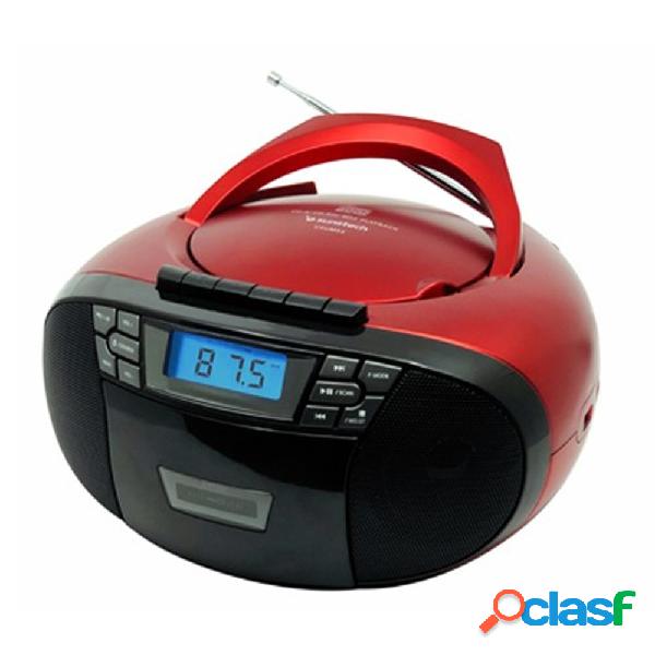 Radiocassette CD SUNSTECH CXUM53 Rojo