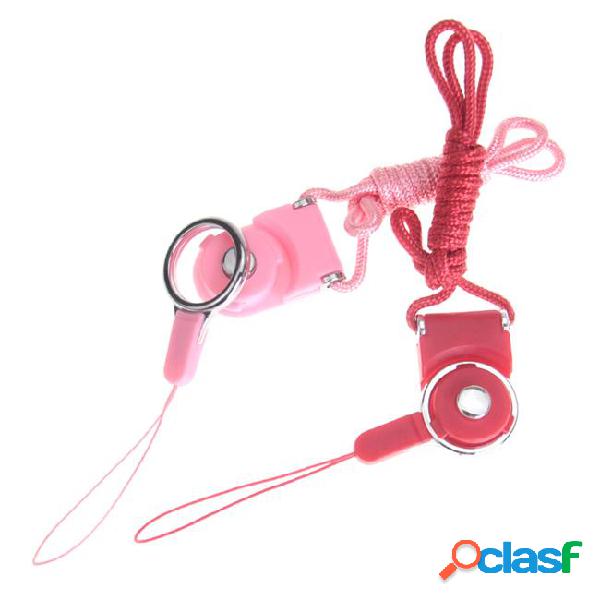 Removable type rotary lanyards neck strap for id pass card