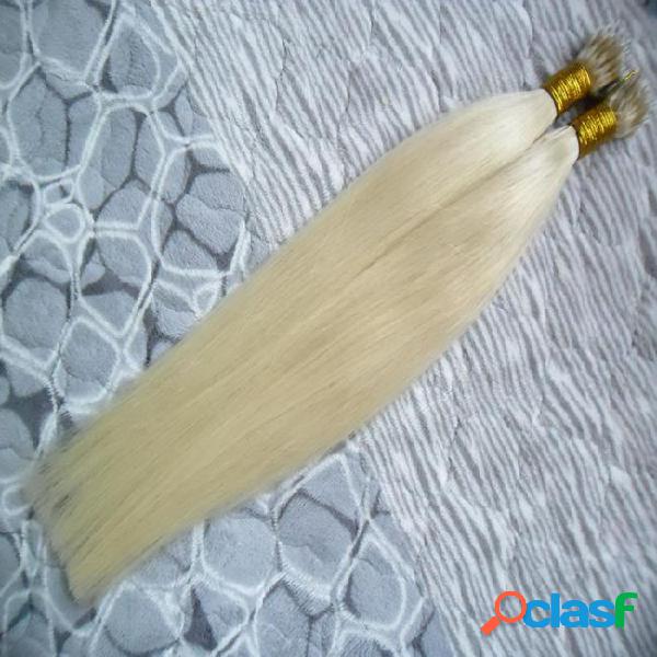 Remy blonde malaysian micro nano loop ring hair 100g micro