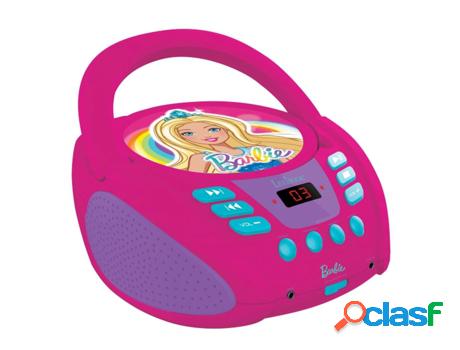 Reproductor CD portátil con toma micrófono - Barbie