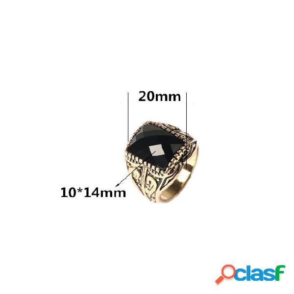 Retro vintage men ring fashion personality exquisite carving