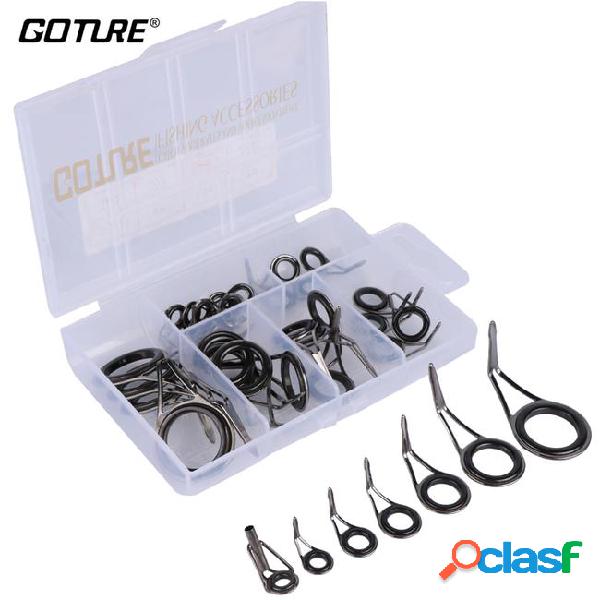 Ring plating goture 35pcs/box fishing rod ring guides for