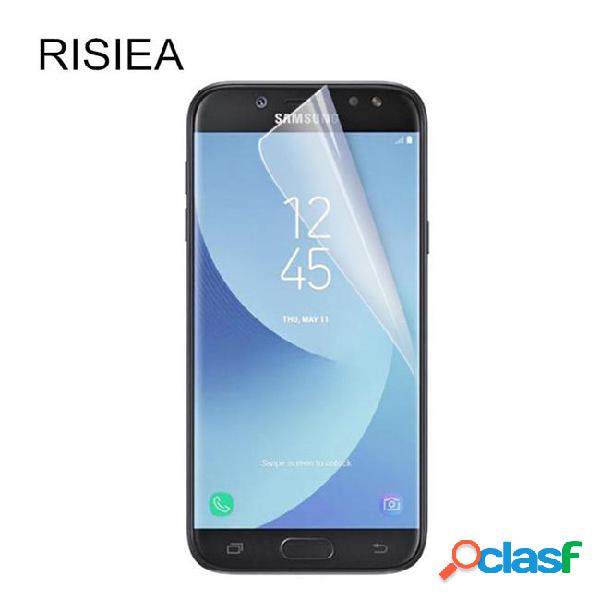 Risiea 1pcs clear glossy screen protector protective film