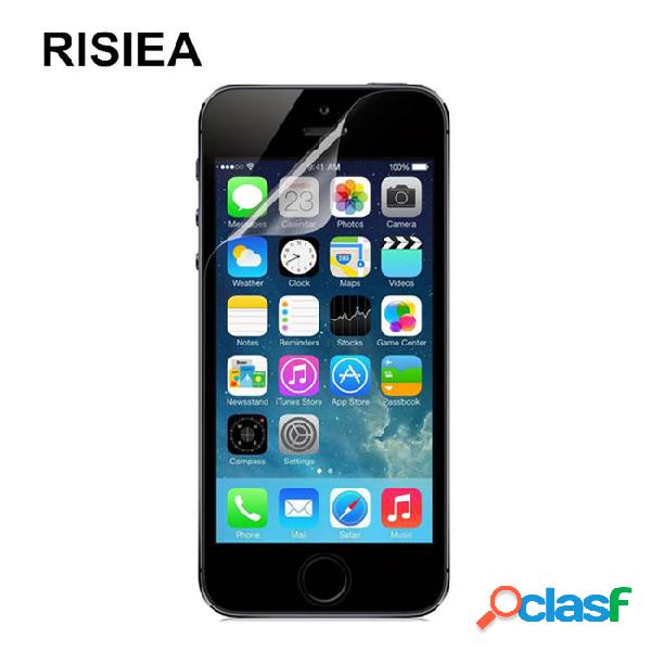 Risiea 3pcs plastic hd clear glossy screen protector guard