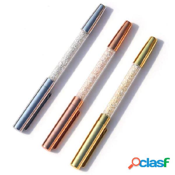Rose gold pen, bling crystal pen gel ink roller ball pens
