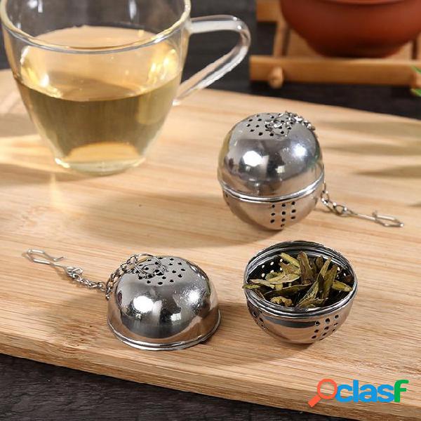 Round thicken tea filter ball stainless steel flavored ball