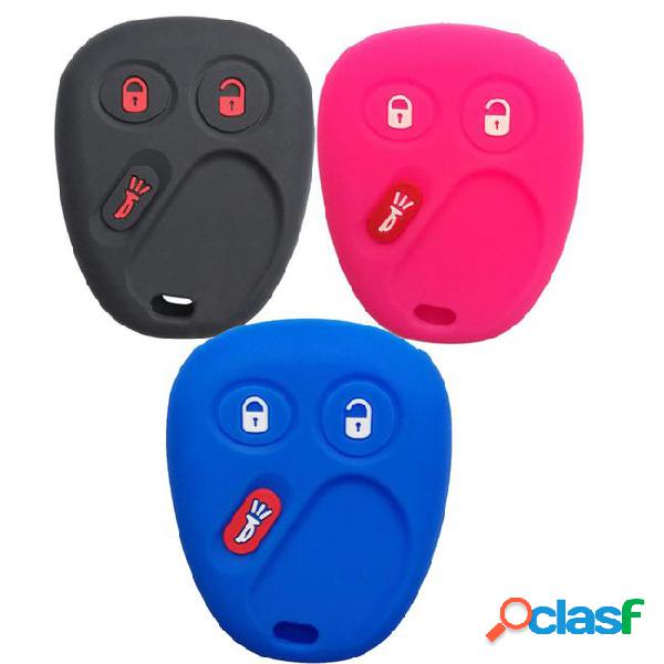 Rubber key fob case keyless entry car key replacement for