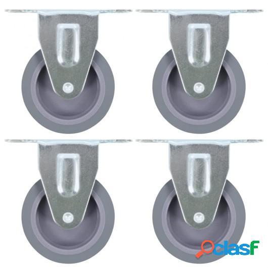 Ruedas fijas 4 unidades 75 mm