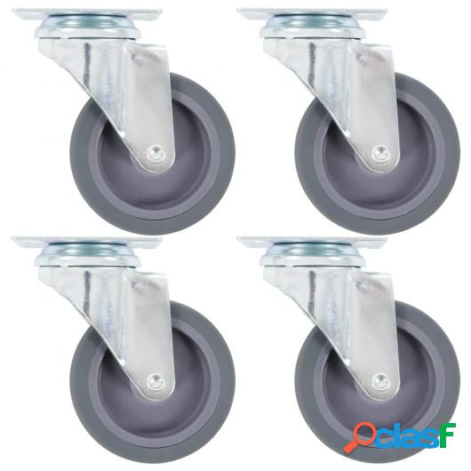 Ruedas giratorias 4 unidades 75 mm