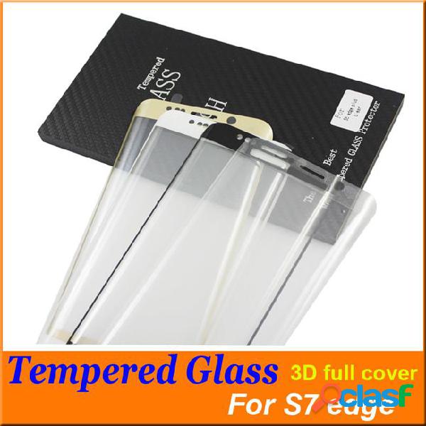 S7 edge s6 edge screen 3d protector tempered glass full