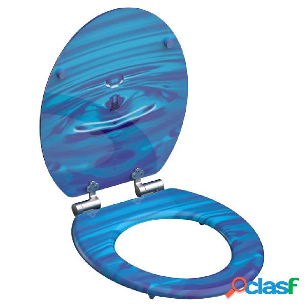 SCHÜTTE Tapa de váter con cierre suave BLUE DROP