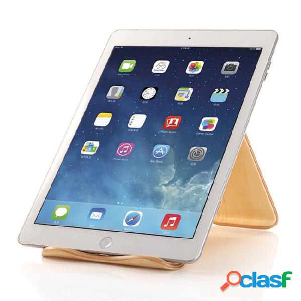 Samdi real wooden mobile tablets stand holder for ipad air 6