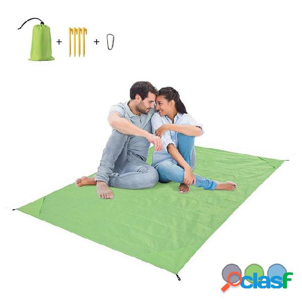 Sand beach camping mat round sand free magic picnic blanket