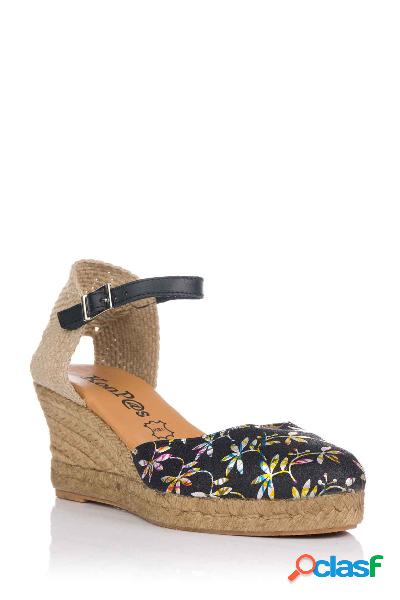 Sandalia valenciana estampada