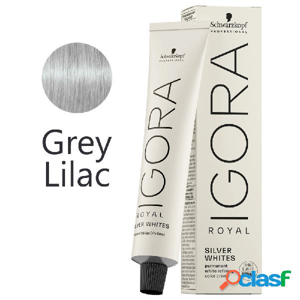 Schwarzkopf - Tinte Igora Royal Silver Whites Gris Liláceo