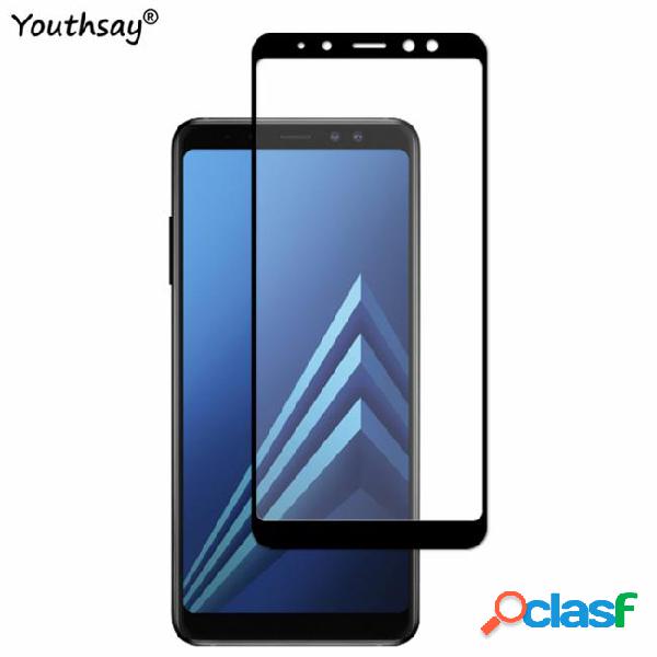 Screen protector sfor galaxy a8 2018 tempered glass for