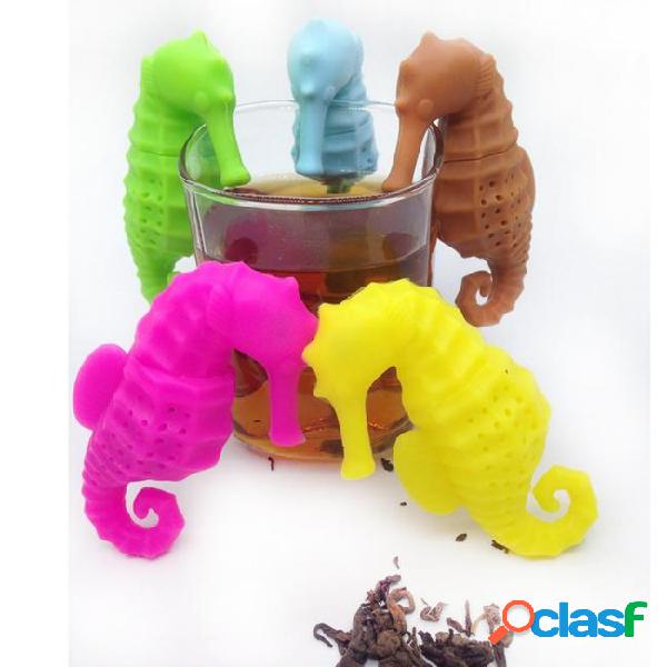 Silicone deep sea horse tea infuser loose leaf mug strainer
