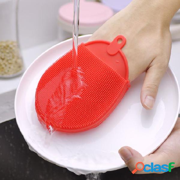 Silicone dish bowl cleaning brushes cover for the hands