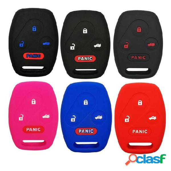 Silicone rubber keyless entry remote key fob case skin cover