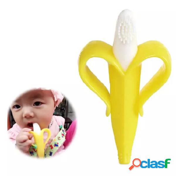 Silicone toothbrush and environmentally safe baby teether