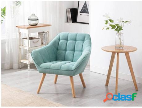 Sillón VENTE UNIQUE Caserta (Verde - Tejido - 77x82x73 cm)