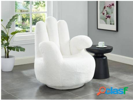 Sillón VENTE UNIQUE Catchy (Tejido - Blanco - 89x82x78 cm)