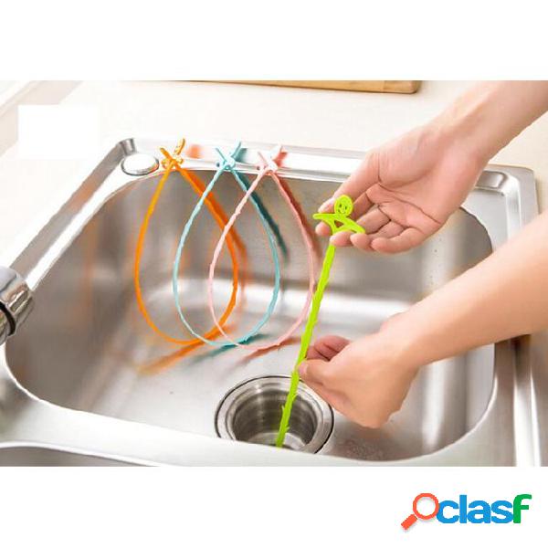 Sink cleaning hook bathroom floor drain sewer dredge device