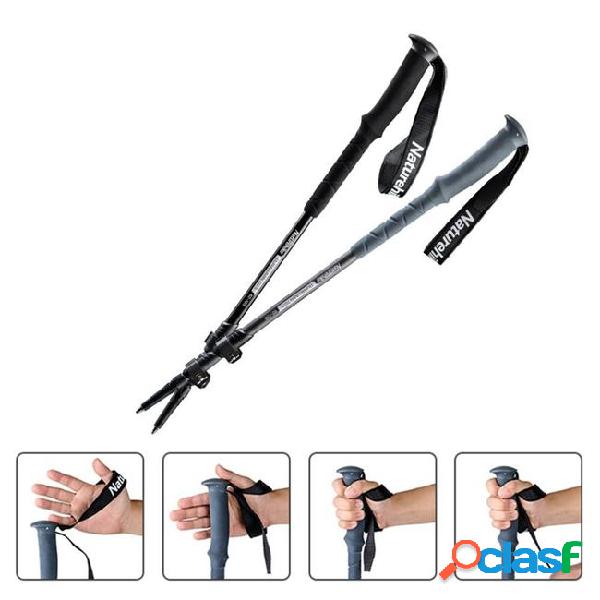 Slip-proof alpenstock camping sticks alloy adjustable 5