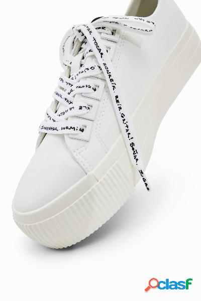 Sneakers plataforma logo - WHITE - 40