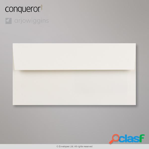 Sobre nácar Conqueror con ventanilla de 110x220 mm (DL)