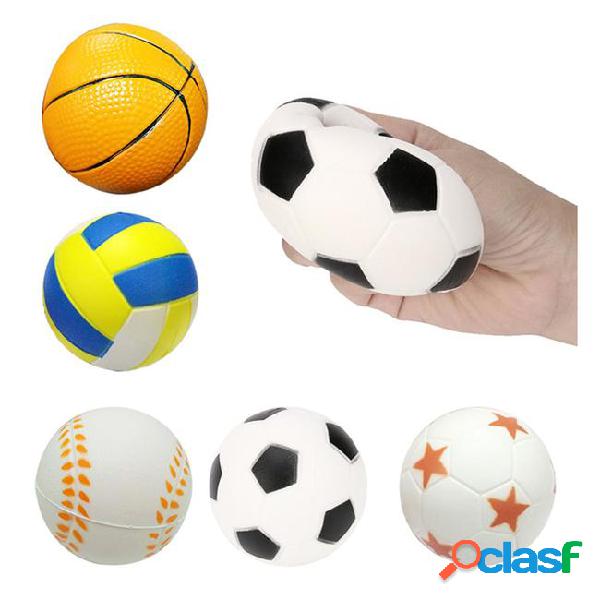 Soccer football squishy slow rising cream scented relieves